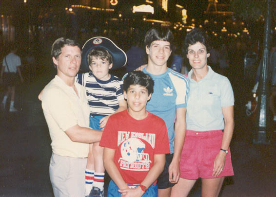 French Family at Disney World in 1986