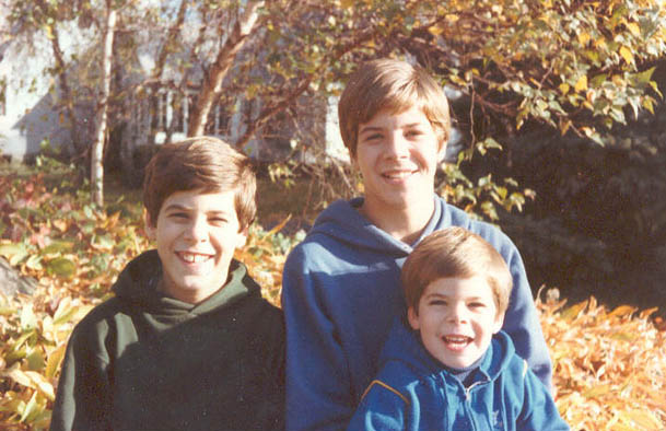 Pete, Van, and Chris in March 1984