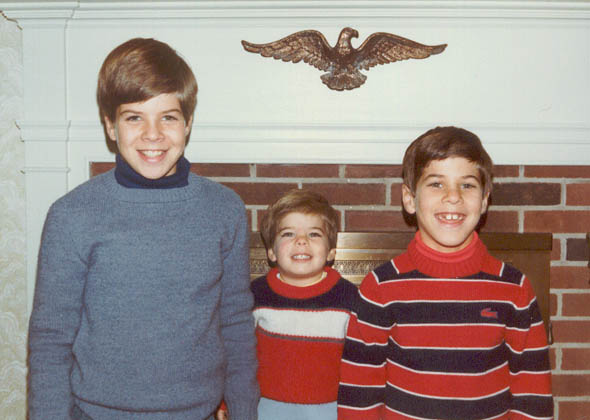 Vandy, Chris, and Peter in November 1982