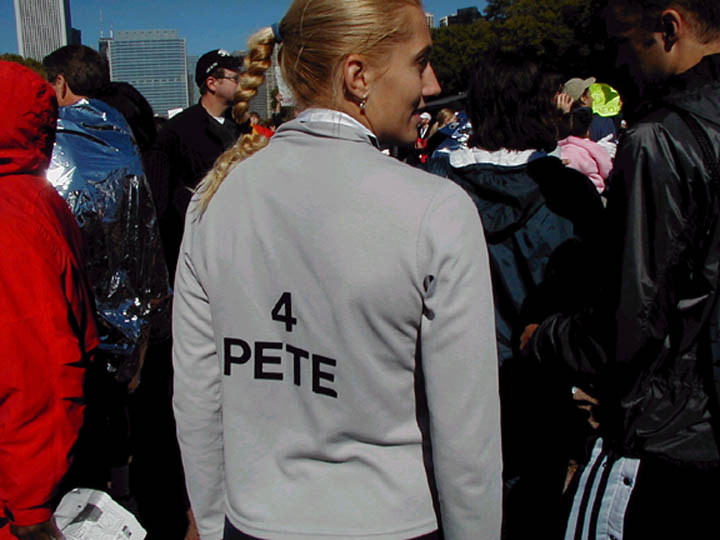 Jackie Carr at the Chicago Marathon