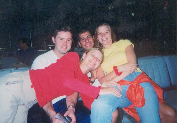 Rob, Pete, Jamie, Jenny at BWI Airport in 2001